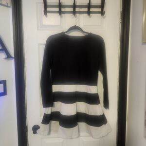 Black and White Striped Dress